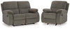 Loveseat reclinable y sillón reclinable Scranto