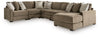 Camellia-Court 6-Piece Sectional with Chaise
