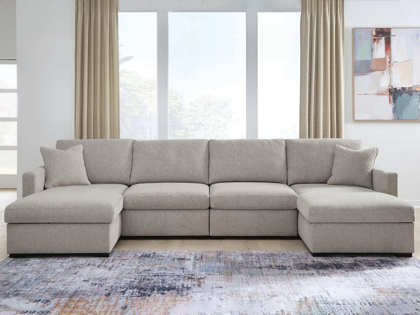 ModMax Luxe 4-Piece Double Chaise Sectional