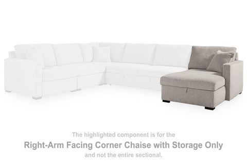 ModMax Luxe Right-Arm Facing Corner Chaise with Storage