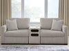ModMax Luxe 3-Piece Sectional Loveseat with Audio Console