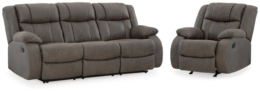 First Base Reclining Sofa and Recliner