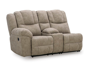 Ravenswaye Left-Arm Facing Reclining Loveseat with Console