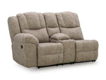 Ravenswaye Left-Arm Facing Reclining Loveseat with Console