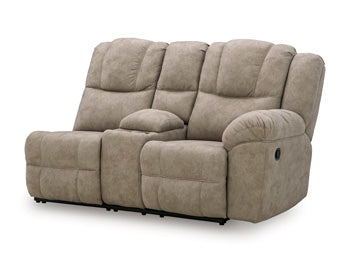 Ravenswaye Right-Arm Facing Reclining Loveseat with Console