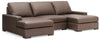 Calden 3-Piece Sectional with Double Chaise