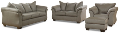 Sofá, loveseat, silla y otomana Darcy
