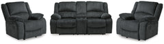 Loveseat reclinable Draycoll y dos sillones reclinables