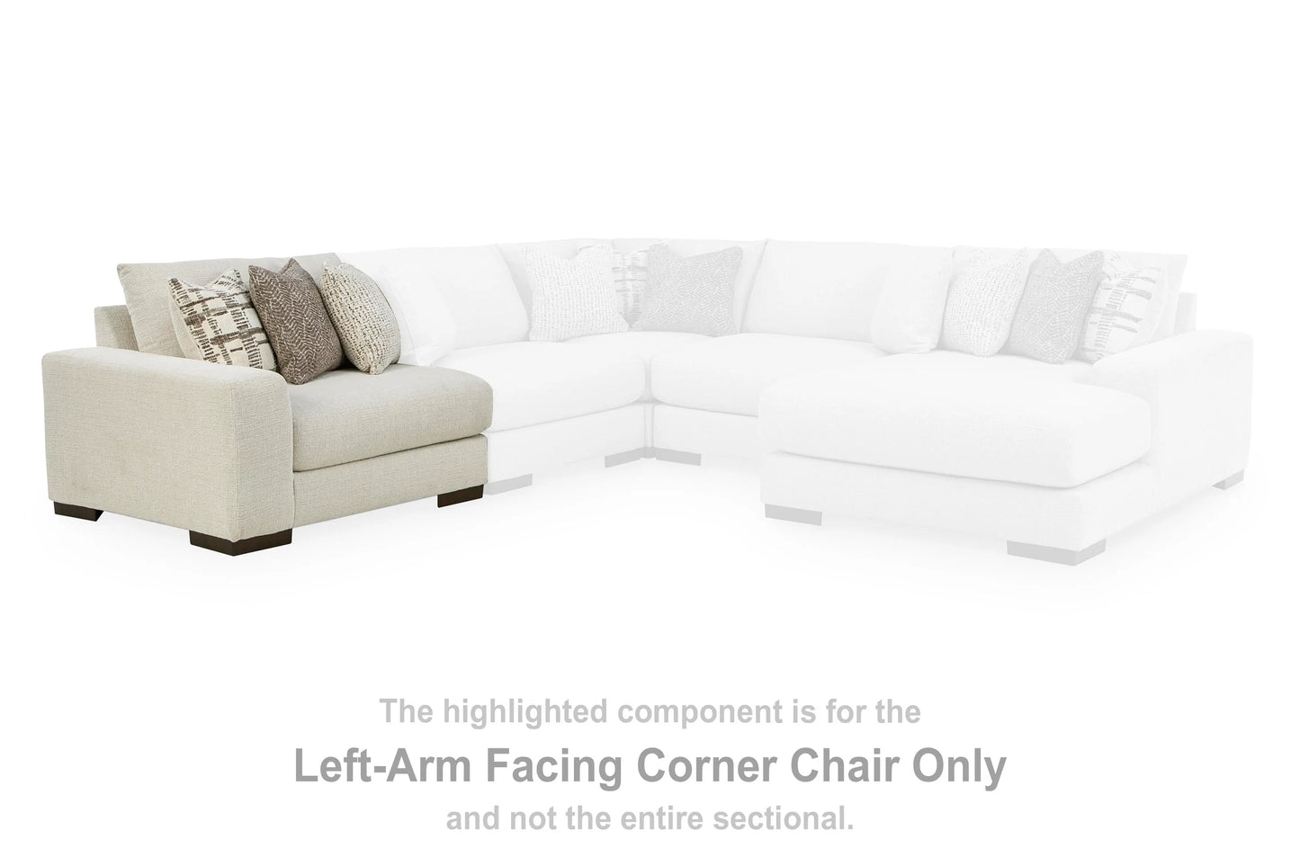 Barrelton Left-Arm Facing Corner Chair