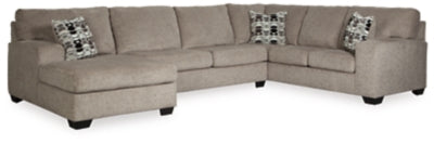 Seccional de 3 piezas con chaise longue Ballinasloe