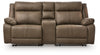 Max-Media 3-Piece Power Reclining Sectional Loveseat with Audio Console