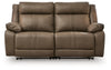 Max-Media 2-Piece Power Reclining Sectional Loveseat