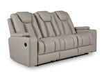 Next Move Reclining Sofa with Drop Down Table