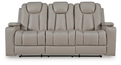 Next Move Reclining Sofa with Drop Down Table