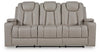 Next Move Reclining Sofa with Drop Down Table