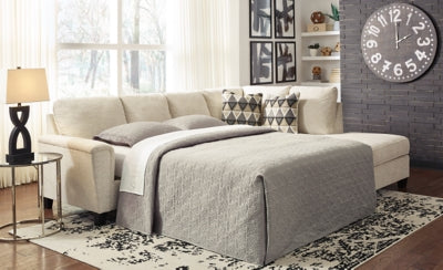 Sofá cama seccional de dos piezas Abinger con chaise longue