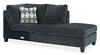 Chaise longue de esquina con brazo derecho Abinger
