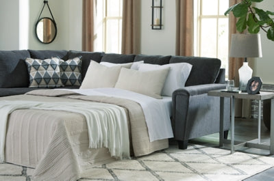 Sofá cama seccional de dos piezas Abinger con chaise longue