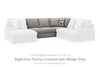 Lindon Right-Arm Facing Loveseat with Wedge