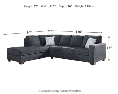 Seccional de 2 piezas Altari con chaise longue