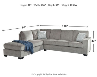 Seccional de 2 piezas Altari con chaise longue