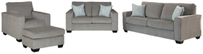 Sofá, loveseat, silla y otomana Altari