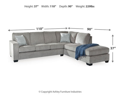 Seccional de 2 piezas Altari con chaise longue