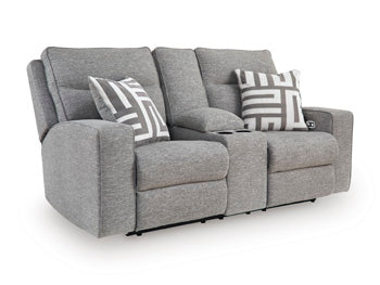 Biscoe Power Reclining Loveseat with Console
