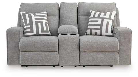 Biscoe Power Reclining Loveseat with Console