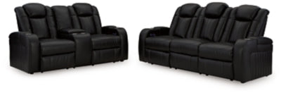 Sofá reclinable eléctrico y loveseat Caveman Den