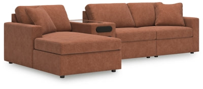 Seccional Modmax de 4 piezas con chaise longue