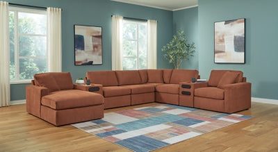 Seccional Modmax de 8 piezas con sistema de audio y chaise longue