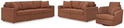 Sofá seccional de 3 piezas, loveseat seccional de 2 piezas y sillón reclinable giratorio Modmax