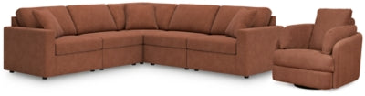 Sillón reclinable giratorio seccional de 5 piezas Modmax