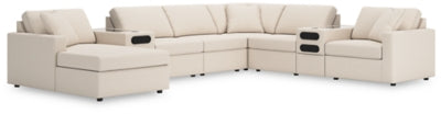 Seccional Modmax de 8 piezas con sistema de audio y chaise longue