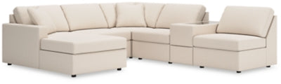 Seccional Modmax de 6 piezas con chaise longue