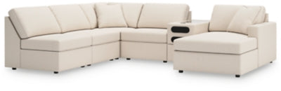 Seccional Modmax de 6 piezas con chaise longue