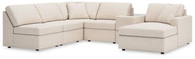 Seccional Modmax de 6 piezas con chaise longue