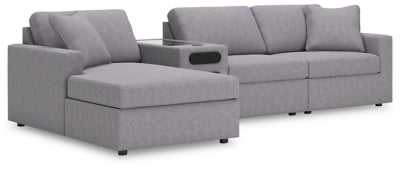 Seccional Modmax de 4 piezas con chaise longue