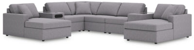 Seccional Modmax de 8 piezas con chaise longue