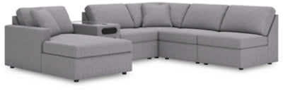 Seccional Modmax de 6 piezas con chaise longue