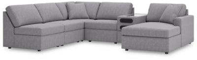 Seccional Modmax de 6 piezas con chaise longue