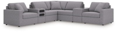 Modmax 7-Piece Balanced Sectional with Audio and Storage Consoles
