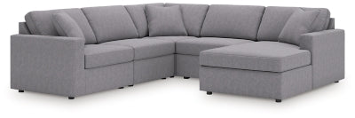 Seccional Modmax de 5 piezas con chaise longue