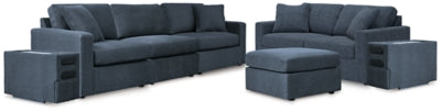 Sofá seccional de 4 piezas, loveseat seccional de 3 piezas y otomana Modmax