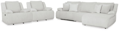 Seccional reclinable de 3 piezas de primer nivel y 2 sillones reclinables
