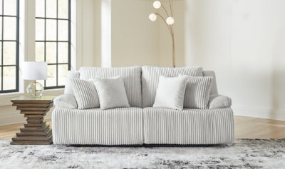 Loveseat seccional de dos piezas de primer nivel