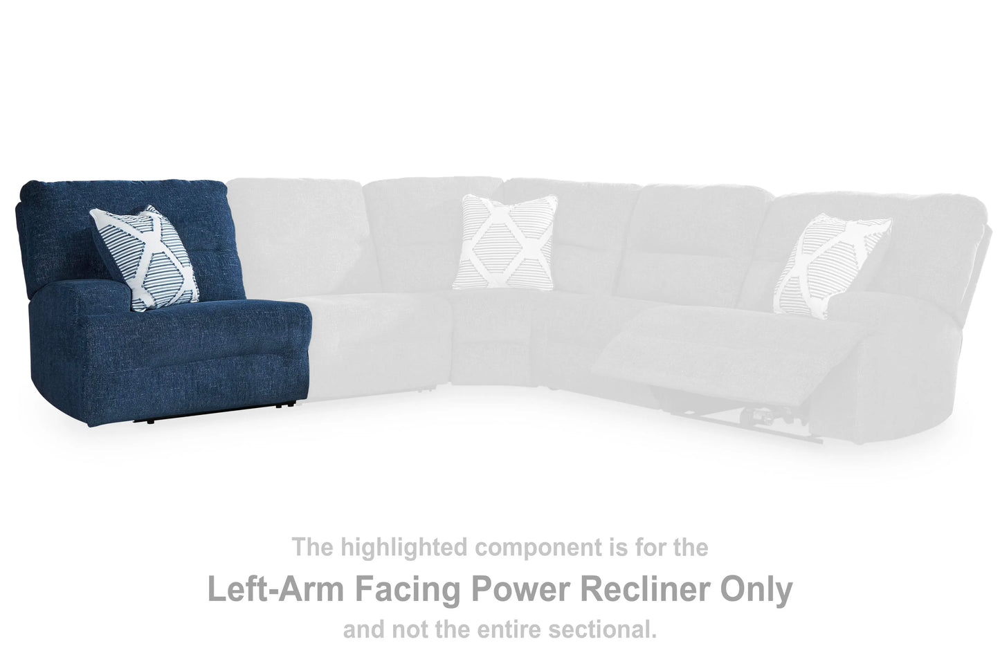 Acklen Place Left-Arm Facing Power Recliner