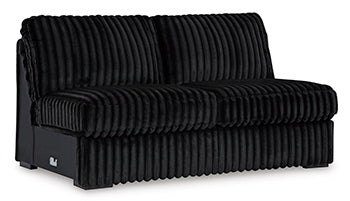 Midnight-Madness Armless Loveseat
