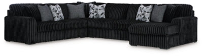 Seccional de 4 piezas con chaise longue Midnight-Madness